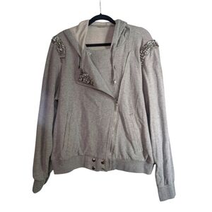 Gray Embellished Women's Jacket